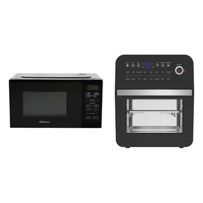 Emtronics Kitchen Set in Black 12L Air Fryer and 20L Microwave Grill