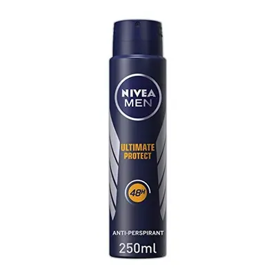 Nivea MEN Ultimate Protect Anti-Perspirant Deodorant Pack of (6 x ml), Men's Deodorant with 0% A