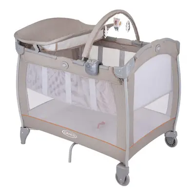 Graco Contour Electra Travel Cot with bassinet, lightweight with music, vibration, nightlight, c