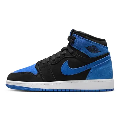 Jordan Big Kid's Air Retro High OG Black/Royal Blue-White (FD1437 042)