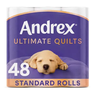 Andrex Toilet Rolls x48 Supreme Quilts FragranceFree Ply Toilet Roll