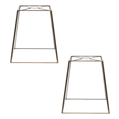 ValueLights Susie Pair Glass Lantern Gold Case Easy Fit Lamp Shades