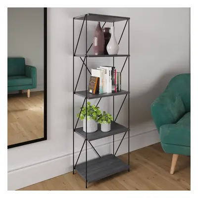 Leylo Grey Display Unit Modern Storage Shelving for Home or Office