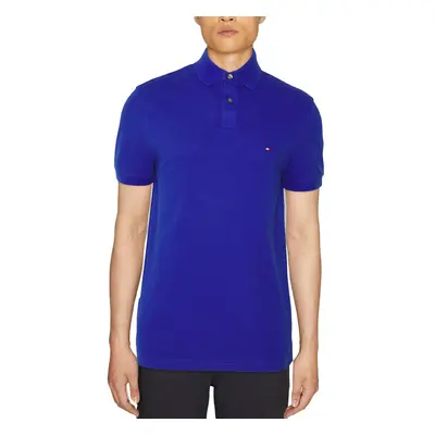 (Sapphire Blue, S) Tommy Hilfiger Mens Polo Shirts1985 Golf T Shirts