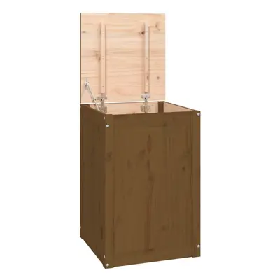 (honey brown) vidaXL Solid Wood Pine Laundry Box Bin Multi Colours 44x44x66 cm/88.5x44x66 cm