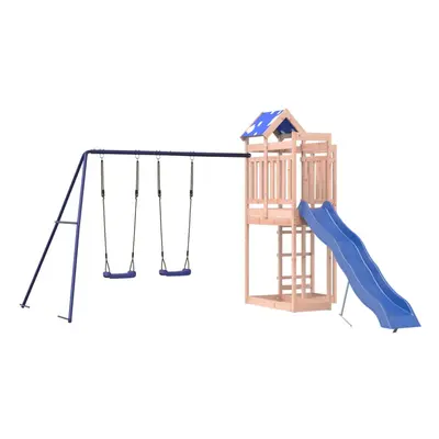 vidaXL Outdoor Playset Garden Playhouse Kids Playground Solid Wood Douglas