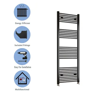 (black, 1800*450mm) Stylish Straight Towel Rail HeatingTowel Radiator