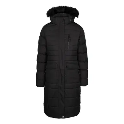 (8, Black) Trespass Womens Padded Jacket Long Length Sasha