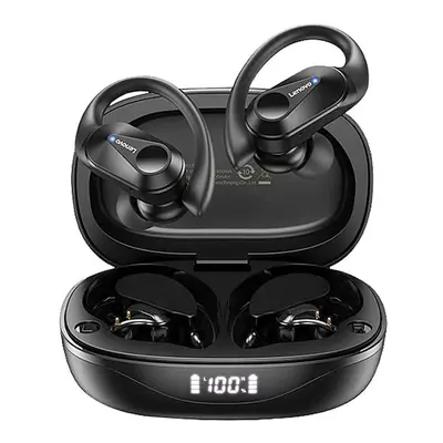 (Black) Sports Bluetooth Earphones with Mics Bluetooth 5.3 Wireless Headphones HiFi Stereo Wirel