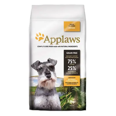 Applaws Complete and Grain Free Dry Dog Food, Senior All Breed Chicken 7.5 kg