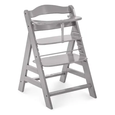 Hauck Wooden Highchair Alpha + / Adjustable for Children from Months up to kg / 5-Point Harness 