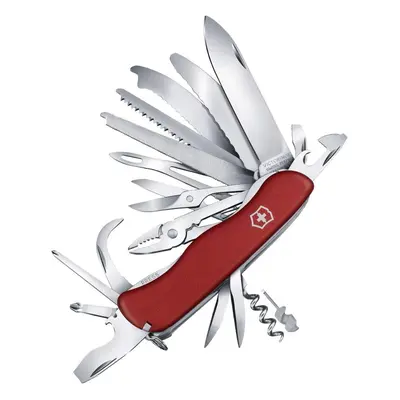 Victorinox Work Champ Swiss Army Knife, Large, Multi Tool, Functions, Large Locking Blade, Red