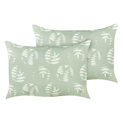 Set of Outdoor Cushions Plant ALASSIO x cm Green