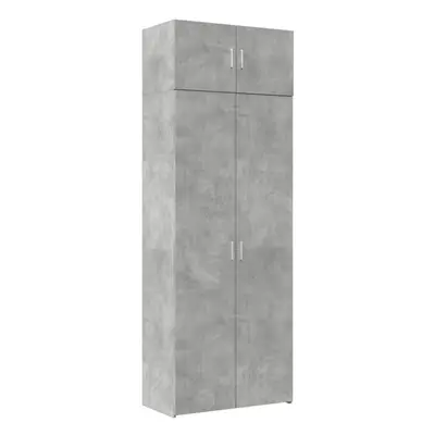 (concrete grey) vidaXL Storage Cabinet Hallway Side Cabinet Sideboard White Engineered Wood