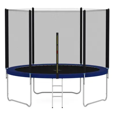 (10 FT) MCC Heavy Duty 6FT 8FT 10FT 12FT 14FT Outdoor Trampoline with Enclosure Net for Kids Spr