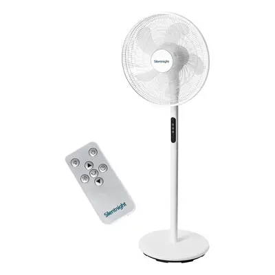 Silentnight Airmax 18" Standing Pedestal Fan - Oscillating Speed Settings Remote Control