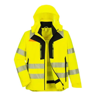 (Yellow/Black, S) Portwest DX4 Hi-Vis 4-in-1 Jacket