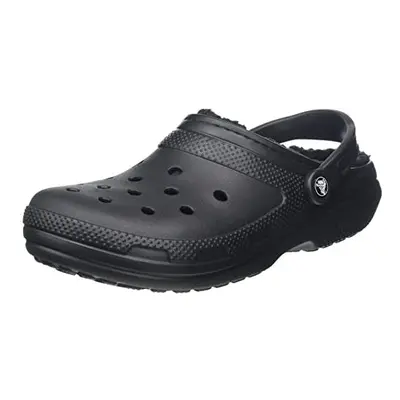 crocs Unisex-Adult Mens and Womens classic Lined clog, BlackBlack, Women8 Men