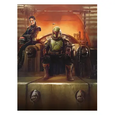 Star Wars The Book Of Boba Fett The New Boss Framed Canvas Print