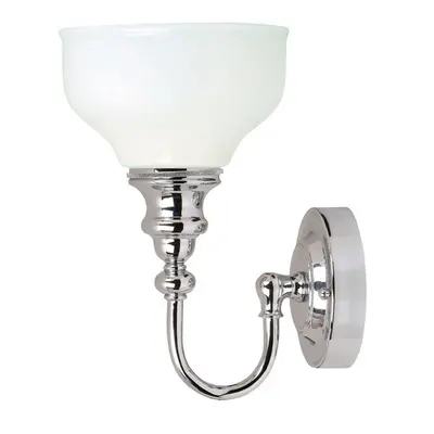 IP44 Wall Light Contemporary Glass Shade Bulb Included Chrome LED G9 3.5W