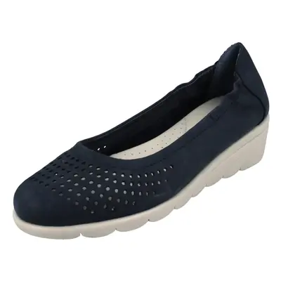 (UK 4, Navy (Blue)) Ladies Padders Shoes Bud