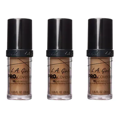 L.A. Girl Pro Coverage HD Illuminating Liquid Foundation Toast 28ml x3