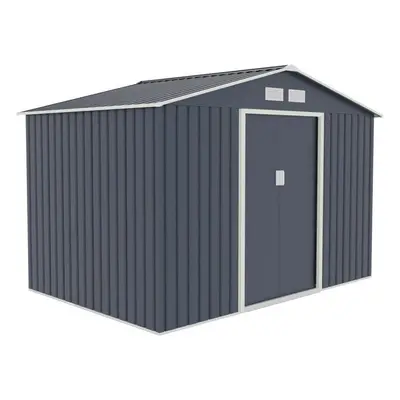 (Dark Grey) EVRE Garden Shed with Weather Resistant Paint