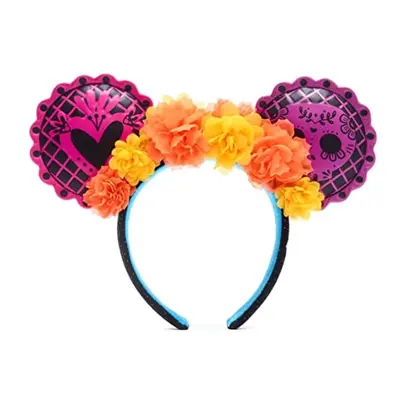 Parks Minnie Mouse Dia De Los Muertos (Day of the Dead) Ears Hairband Headband