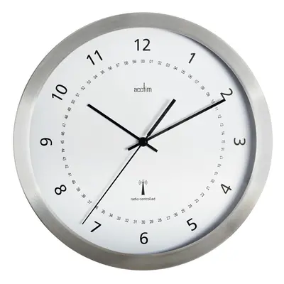 Acctim Kaava Radio Controlled Metal Case Wall Clock, Inch