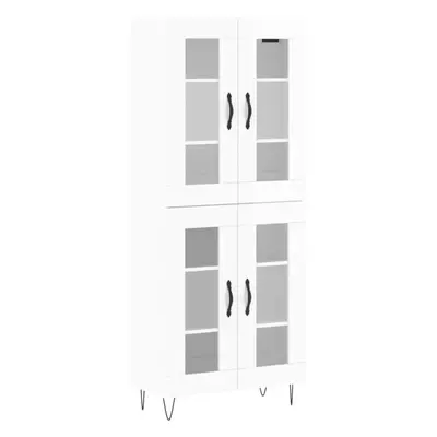 (high gloss white, glass doors) vidaXL Highboard Sideboard Storage Cabinet Home Side Cabinet Eng