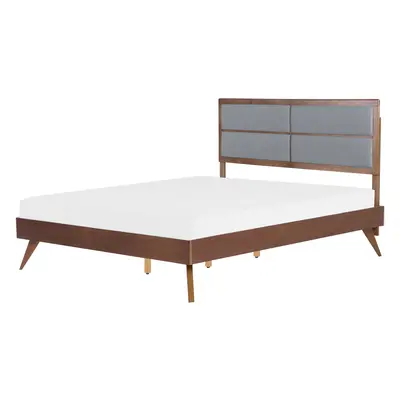 Bed POISSY x cm (EU King Size) Wood Dark Wood