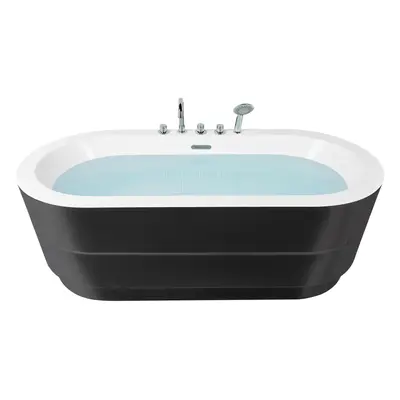 Freestanding Bath with Fixtures x mm Black EMPRESA