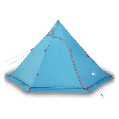 (blue) vidaXL Camping Tent Tipi 5-Person Patio Lightweight Tent Dome Tent Waterproof