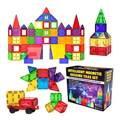 Desire Deluxe Magnetic Building Blocks Tiles STEM Toy Set 57PC â Kids Learning Educational Con