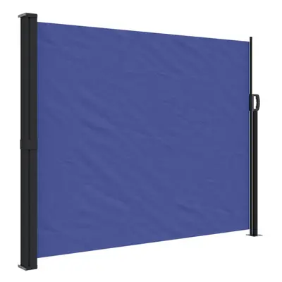 vidaXL Retractable Side Awning Outdoor Privacy Screen Shade Blue 160x300 cm