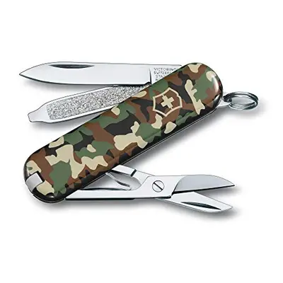 Classic SD Swiss Army Pocket Knife, Small, Multi Tool, Functions, Scissors, Nail File, Camouflag