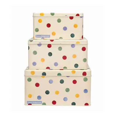 Emma Bridgewater Polka Dot Original Set Of Square Cake Tins