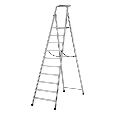 2.4m MAX STABILITY Platform Step Ladders Tread Anti Slip Aluminium DIY Steps