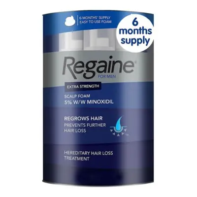 (6 Month Supply) Regaine 5% Extra Strength Hair Regrowth / Hair Loss Treatment Foam For Men