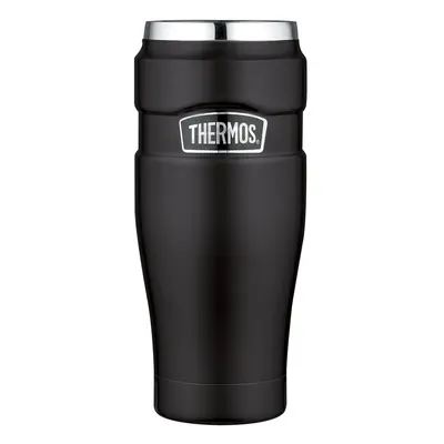 Thermos Stainless King Travel Tumbler, Matt Black, ml