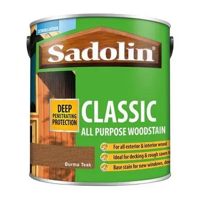 Sadolin Classic Wood Protection Burma Teak 2.5 Litre