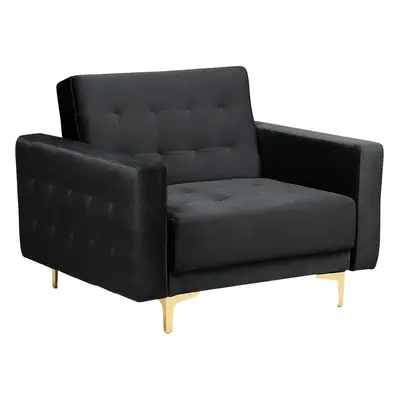 Armchair ABERDEEN Velvet Black