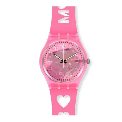 Swatch GZ354 mm Mothers Day Love with All The Alphabet Watch for Womens, Pink