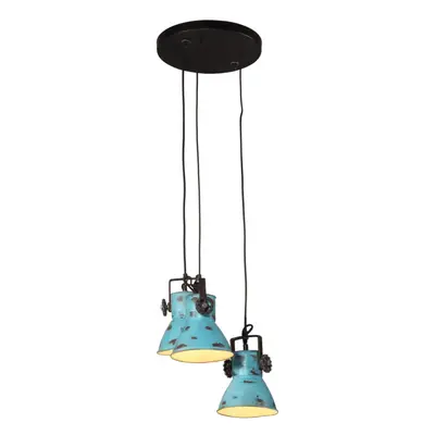 vidaXL Hanging Lamp Ceiling Lamp Pendant Lighting W Distressed Blue E27