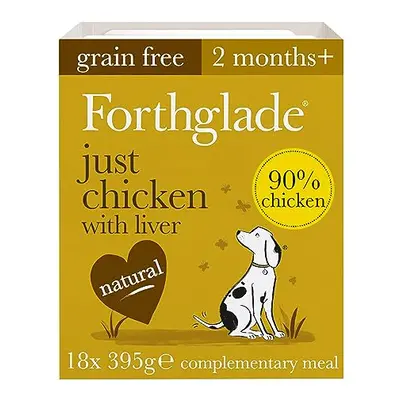 Forthglade Complementary Natural Wet Dog Food - Grain Free Just Chicken with Liver & Vegetables 