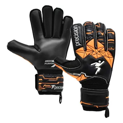 Size PRO JUNIOR Finger Protect Goal Keeping Gloves Black/Orange Keeper Glove