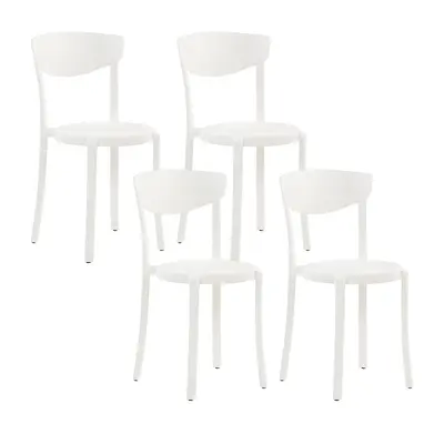 Set of Garden Chairs VIESTE White