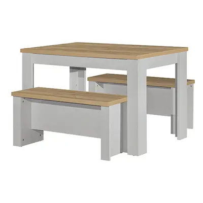 Harper Grey Dining Table & bench set