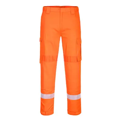 (Orange, S) Portwest Bizflame Plus Lightweight Stretch Panelled Trouser