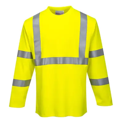 (Yellow, XL) Portwest Flame Resistant T-Shirt